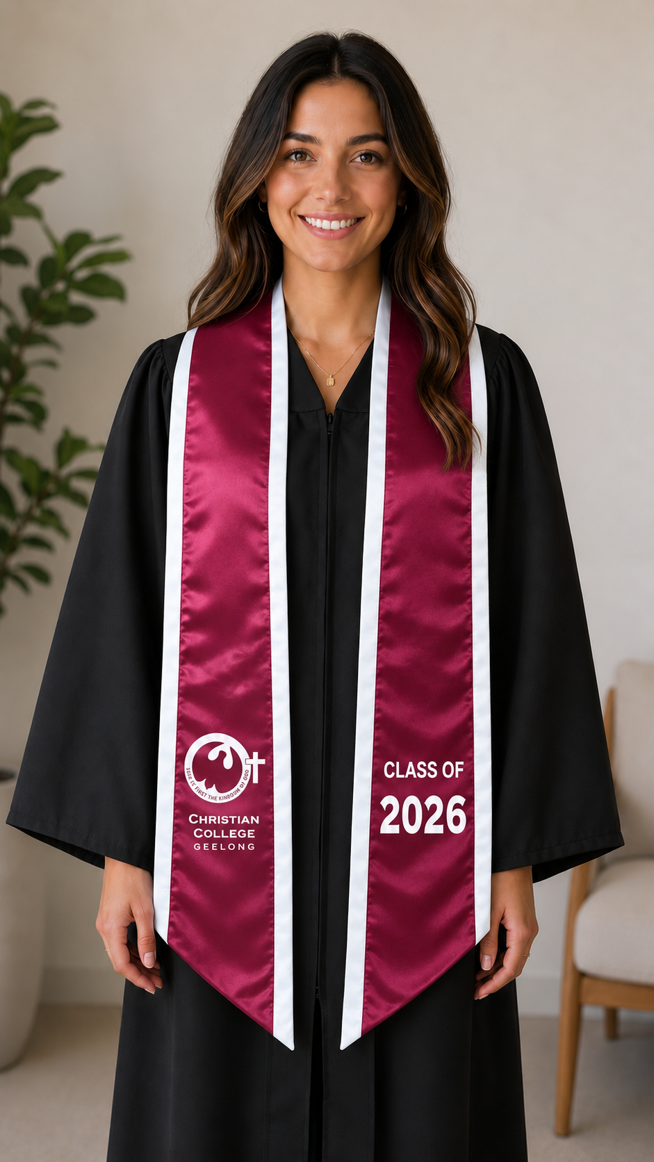 Custom Stole with Trim